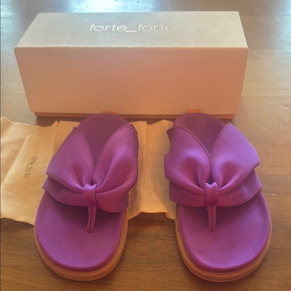 Forte Forte Purple Sandals, worn 1 time! Size 39 (9) - Picture 4 of 6